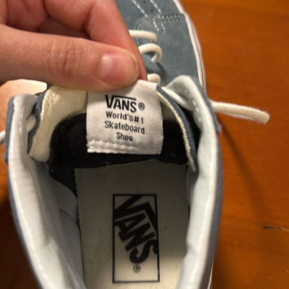 NWOT Vans Gray and White Off The Wall High-Top Sneakers - Picture 7 of 8